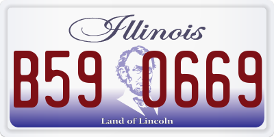 IL license plate B590669
