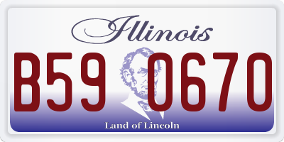 IL license plate B590670