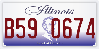IL license plate B590674