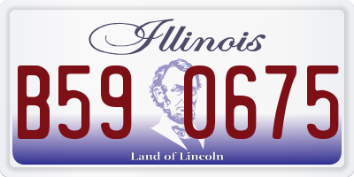 IL license plate B590675