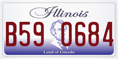 IL license plate B590684