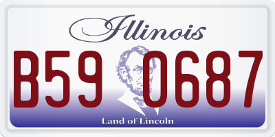 IL license plate B590687