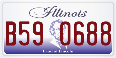 IL license plate B590688