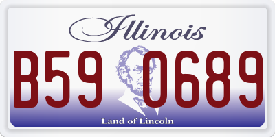 IL license plate B590689