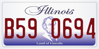 IL license plate B590694