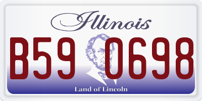 IL license plate B590698