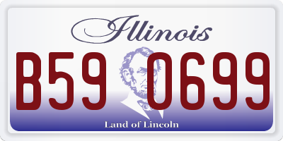 IL license plate B590699