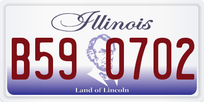 IL license plate B590702