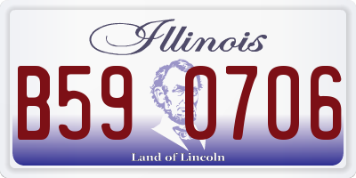 IL license plate B590706