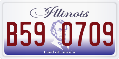 IL license plate B590709