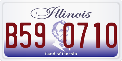 IL license plate B590710