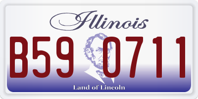 IL license plate B590711