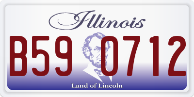 IL license plate B590712