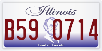 IL license plate B590714