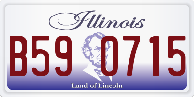 IL license plate B590715