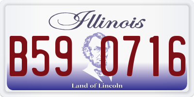 IL license plate B590716