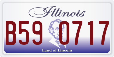 IL license plate B590717