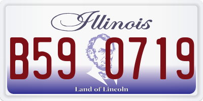 IL license plate B590719