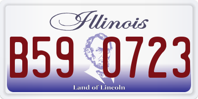 IL license plate B590723