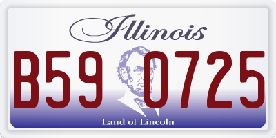 IL license plate B590725
