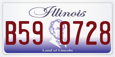 IL license plate B590728