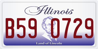 IL license plate B590729