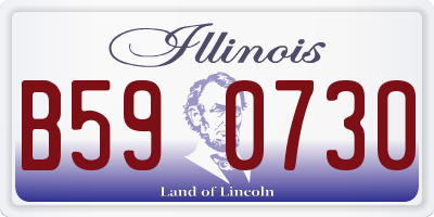 IL license plate B590730
