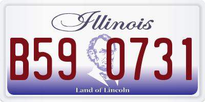 IL license plate B590731