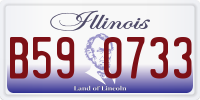 IL license plate B590733