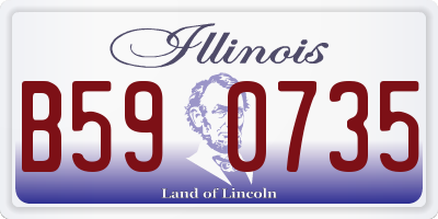 IL license plate B590735