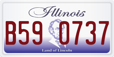 IL license plate B590737