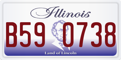 IL license plate B590738