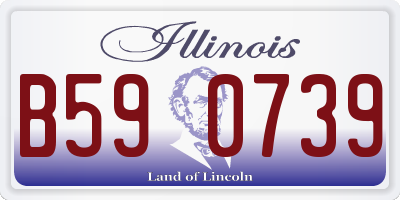 IL license plate B590739