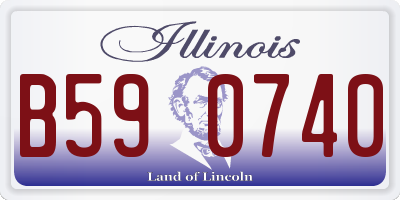 IL license plate B590740