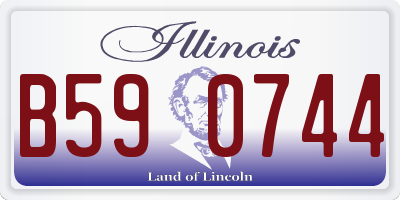 IL license plate B590744