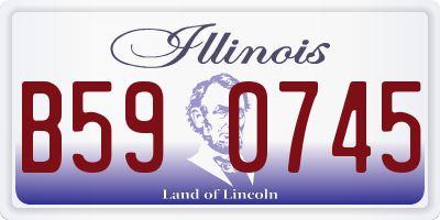 IL license plate B590745