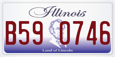 IL license plate B590746