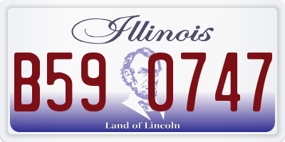 IL license plate B590747