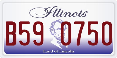 IL license plate B590750