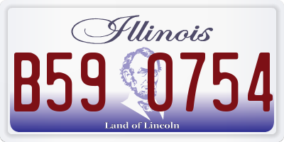 IL license plate B590754