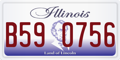 IL license plate B590756