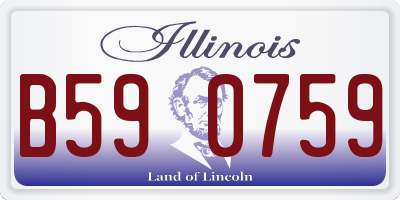 IL license plate B590759
