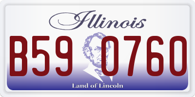 IL license plate B590760