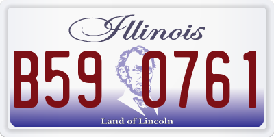 IL license plate B590761