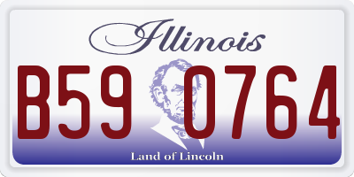 IL license plate B590764
