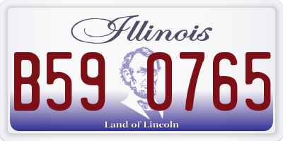 IL license plate B590765
