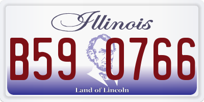 IL license plate B590766