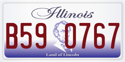 IL license plate B590767