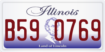 IL license plate B590769