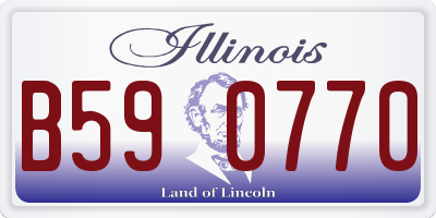IL license plate B590770